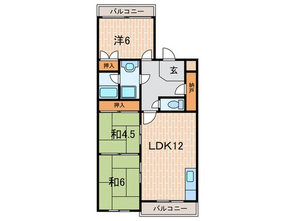 グランベア今井の物件間取画像